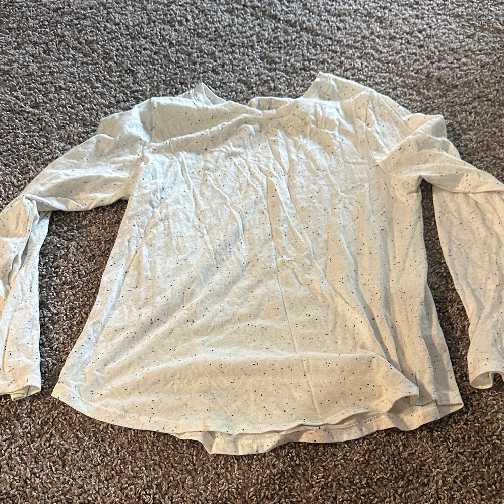 Old Navy Cream Speckled Blouse